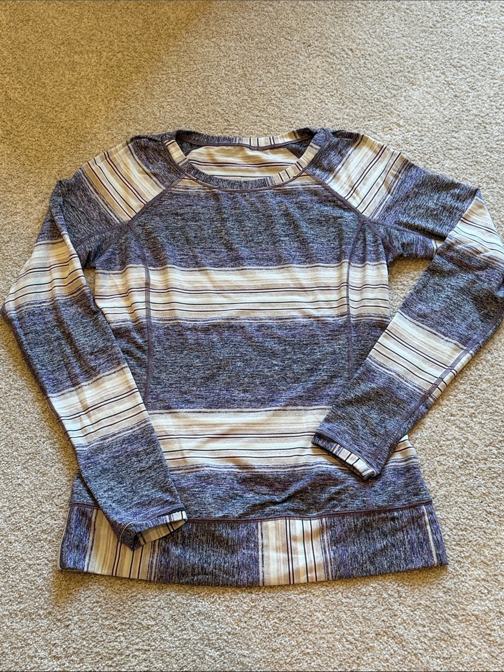 Lululemon Size 8 Striped Long Sleeve Top – Athletic / Athleisure